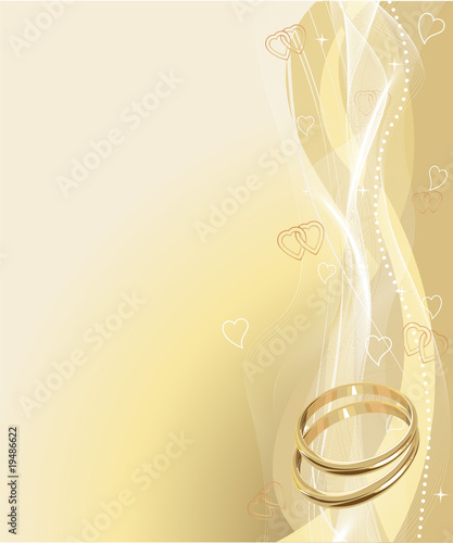 Beautiful Wedding rings Background