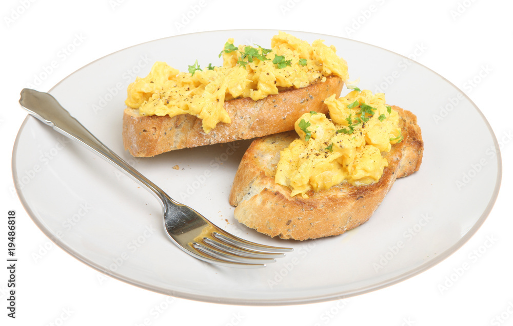 Scrambled Eggs on Toast