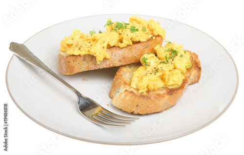 Scrambled Eggs on Toast
