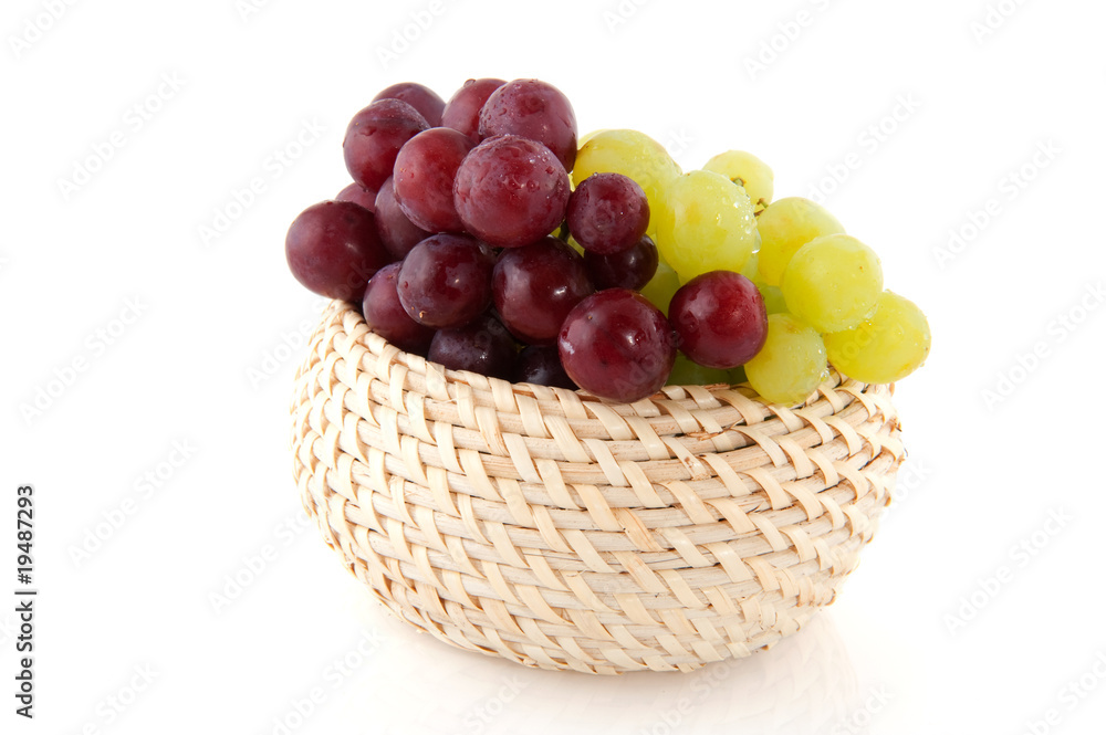 Fresh red and white grapes Fresh red and white grapes