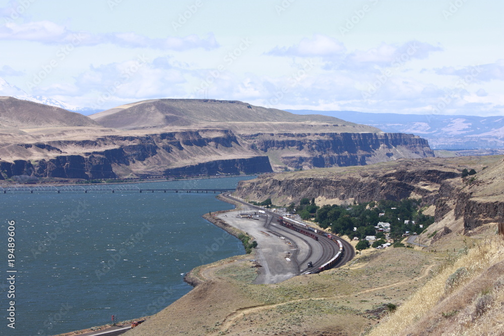 Obraz premium View of the Columbia River Gorge