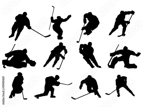 Canvas Print Ice Hockey vector