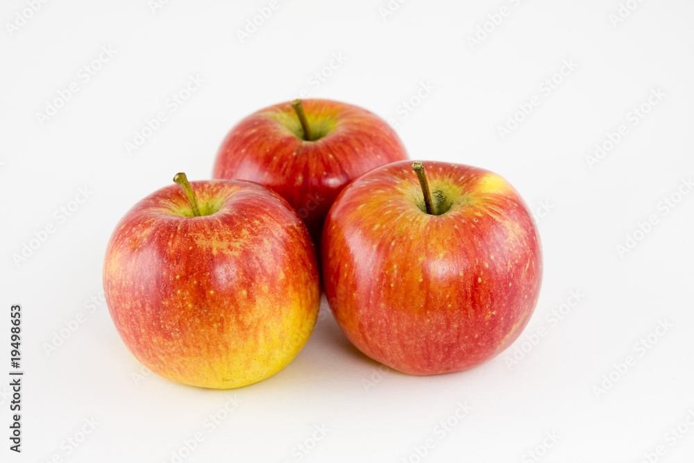 Group of ripe apples