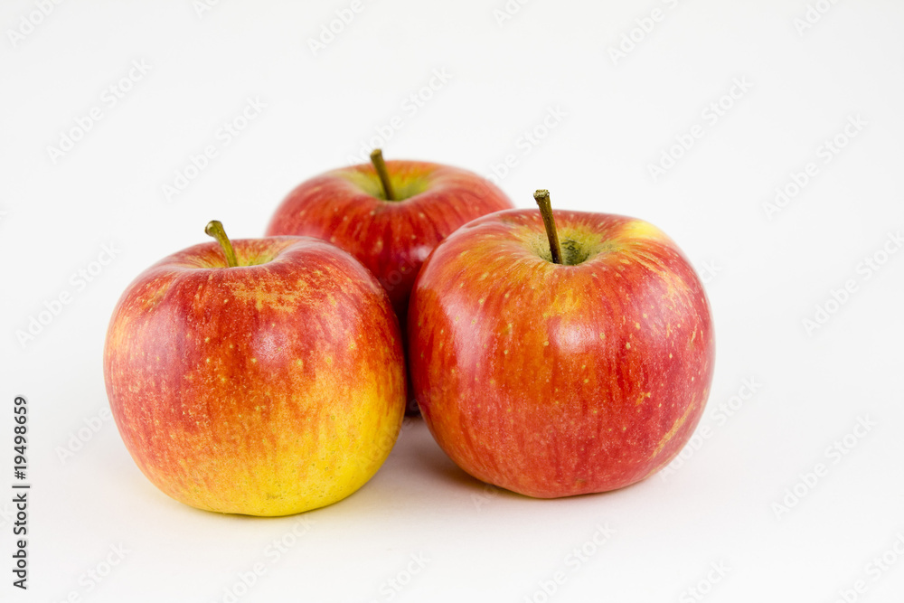 Group of ripe apples