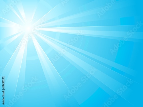 Light blue light burst