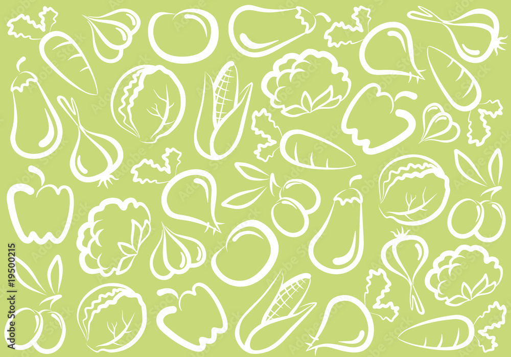 Seamless vegetable background Seamless vegetable background