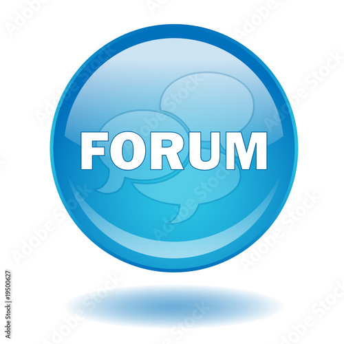 FORUM Web Button (Internet Blog Site Chat Opinion Vector Shadow)