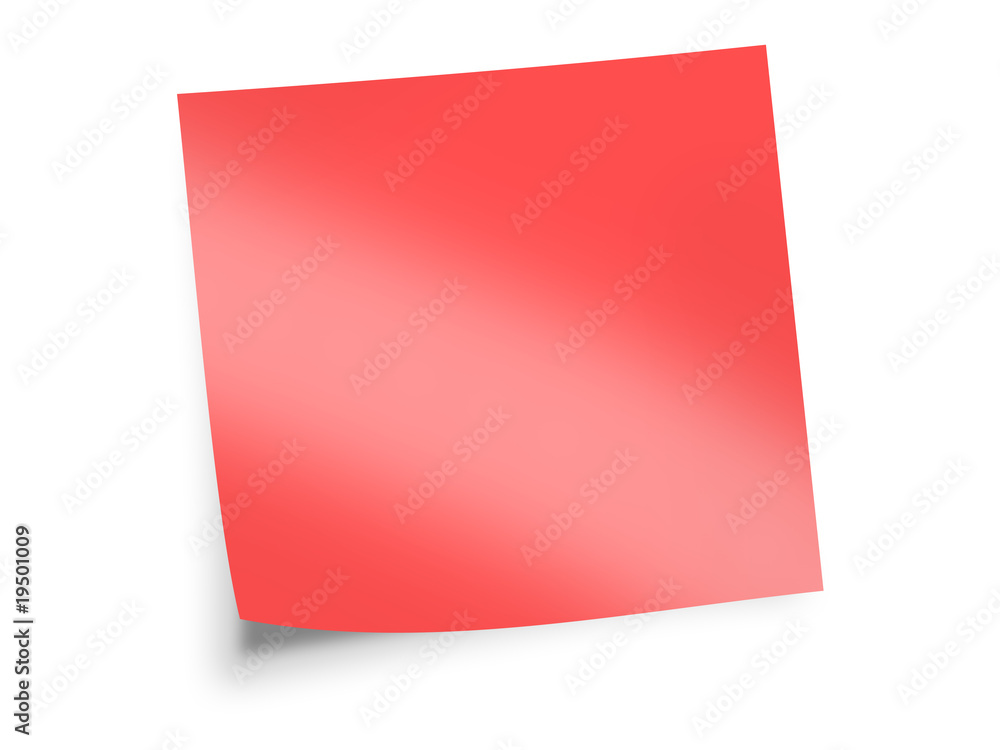 red sticky note red sticky note