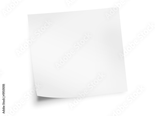 white sticky note