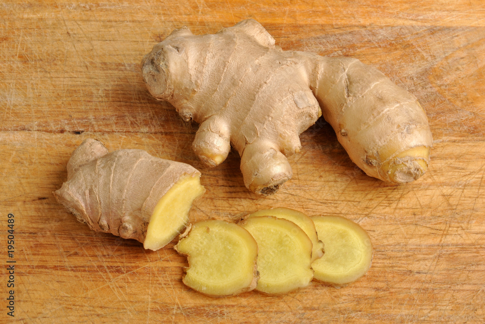 fresh organic ginger, very usefully as spice