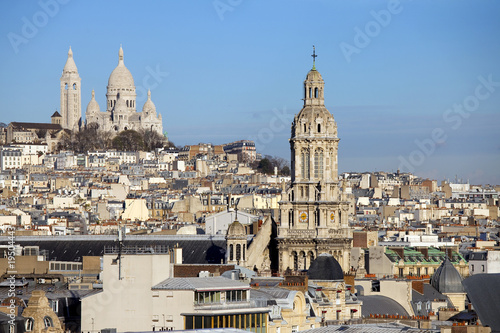 Sacré coeur vu des toits de Paris photo