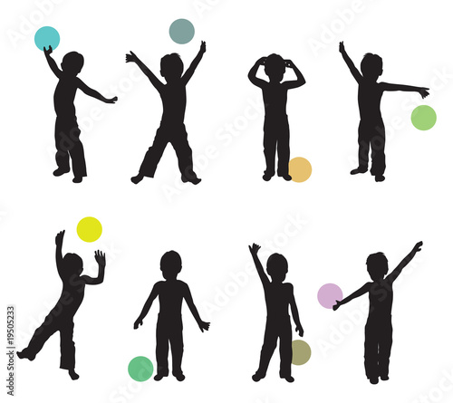 babies playing with balls