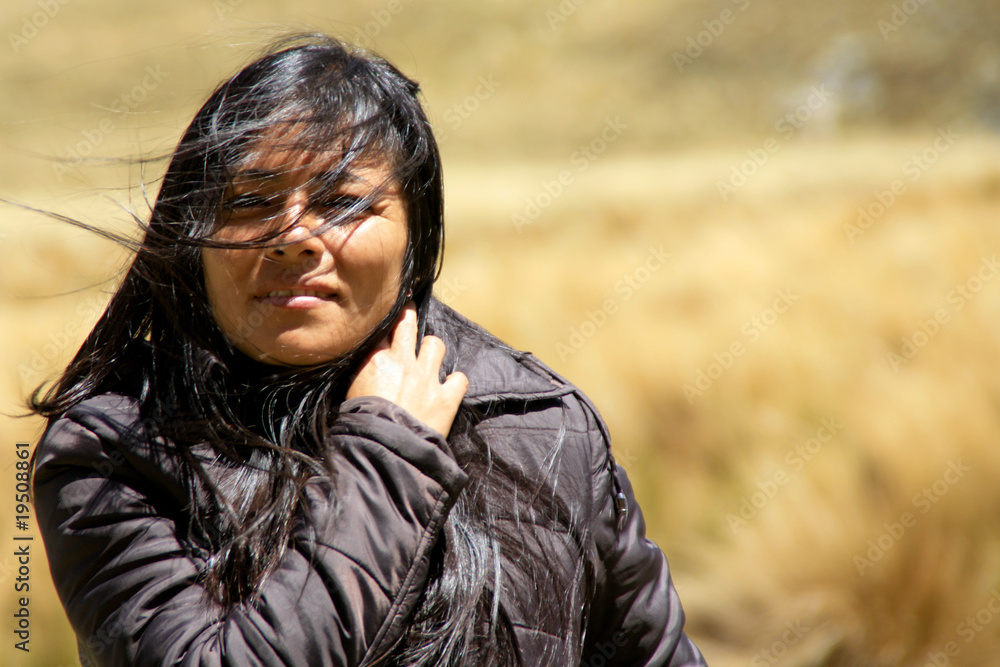 Frau im Wind Frau im Wind