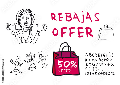 Rebajas Sales Offer Bolsa Mujer Moda