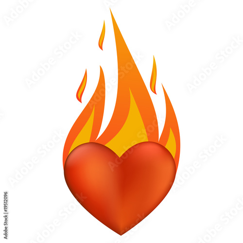 flaming heart