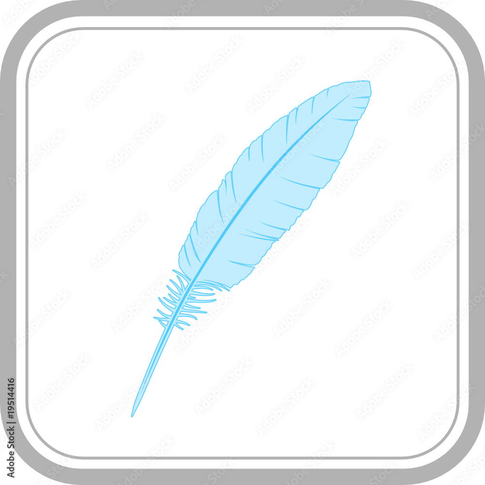 vector icon of feather vector icon of feather