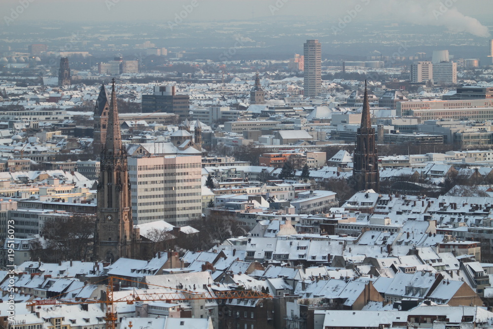 Köln Innenstadt im Winter