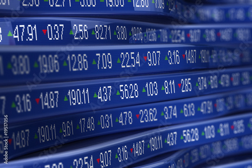 Tapety artystyczne Stock Ticker
