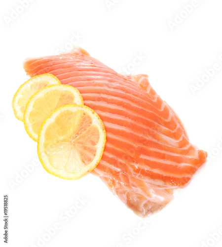 Salmon with Lemon Slices