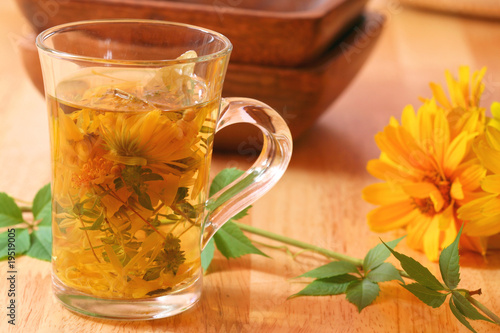 Healing herbal tea for winter time