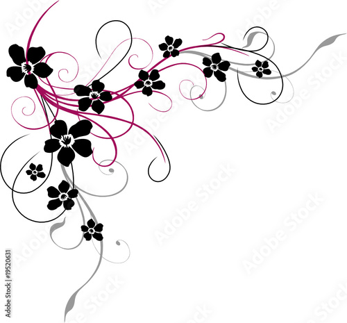 Blume, Blüte, Ranke, filigran, floral, ornamental