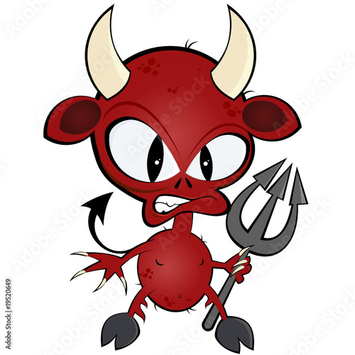 teufel cartoon comic lustig maskottchen