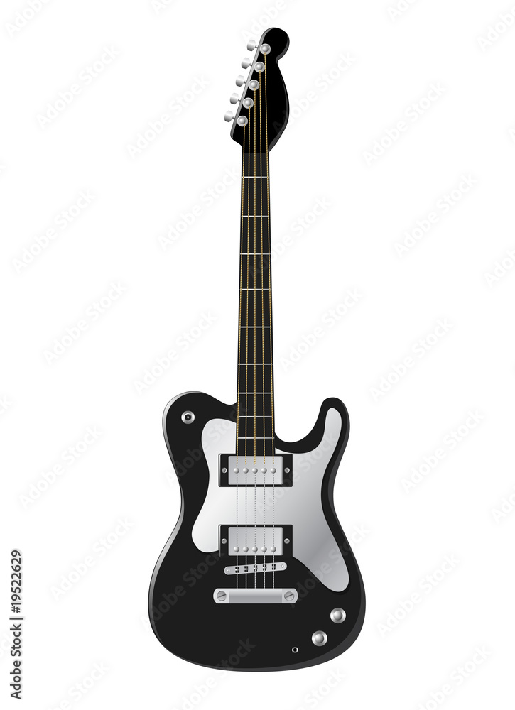 vector electric guitar isolated