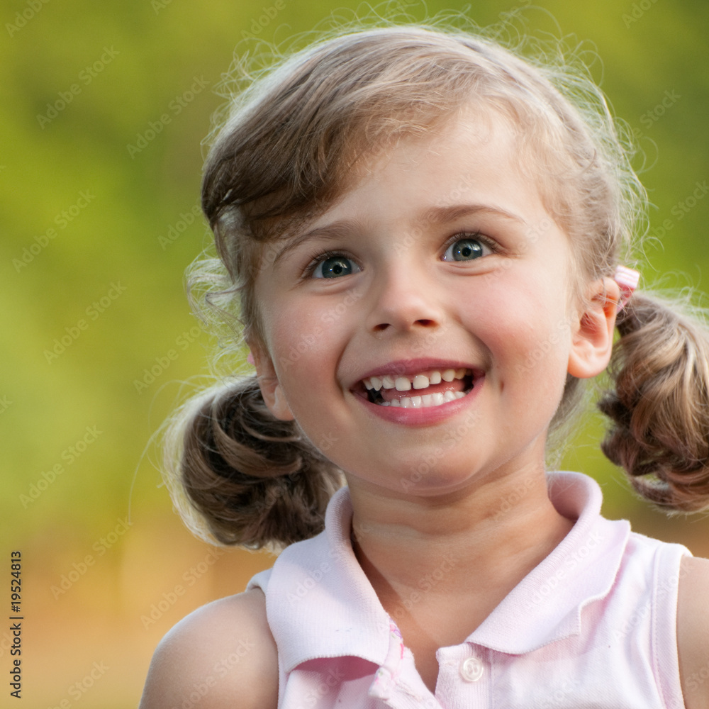 Cute girl summer portrait