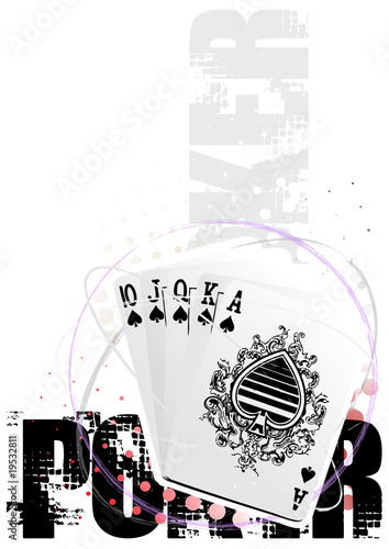 poker circle poster background