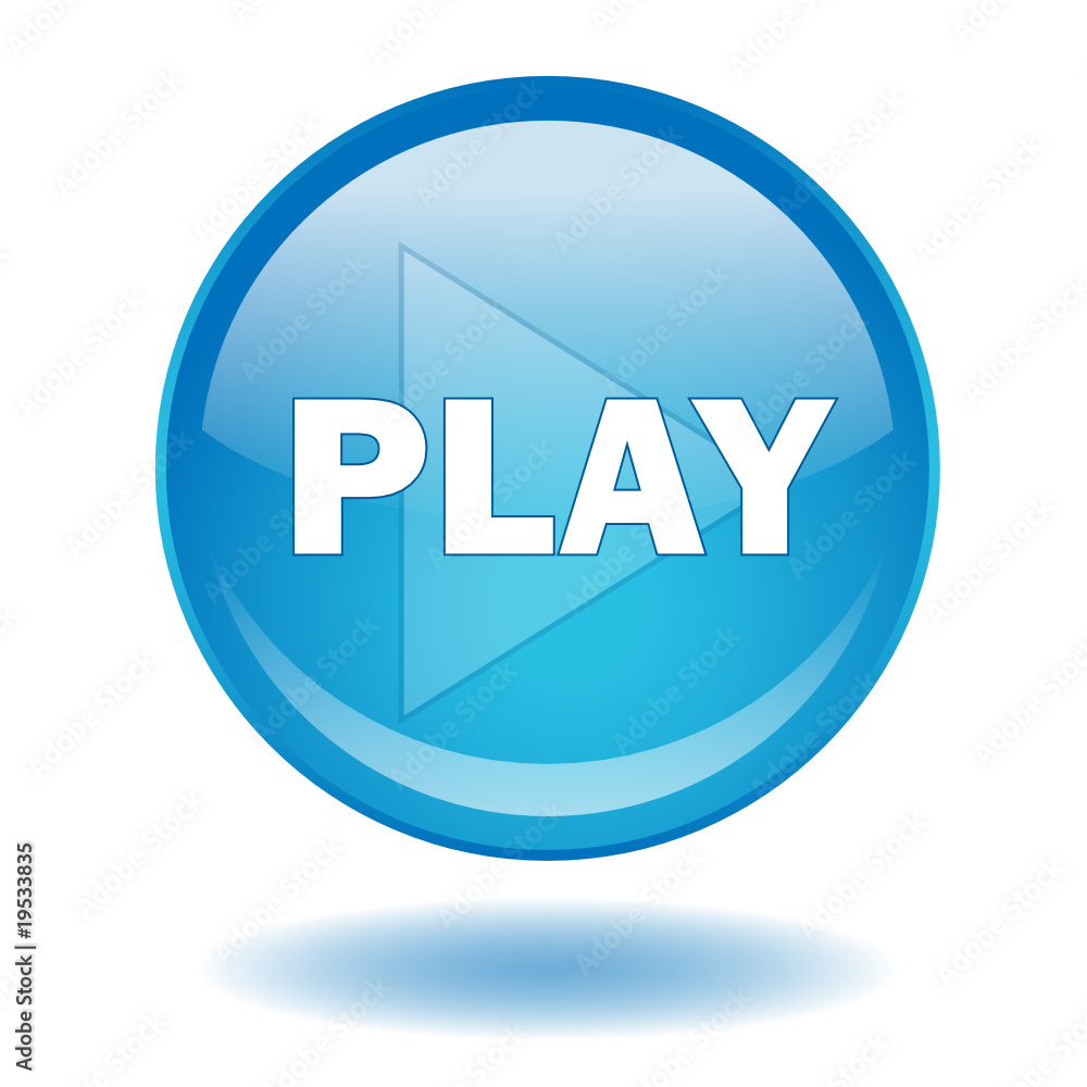 PLAY Web Button (Video Watch View Media Film Clip Live See Now) Stock  Vector | Adobe Stock