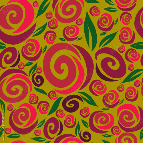 Vector Seamless rose pattern (From my big "Seamless collection")