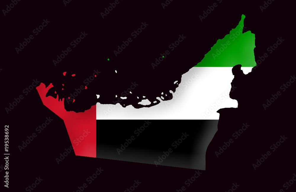 Naklejka premium United Arab Emirates