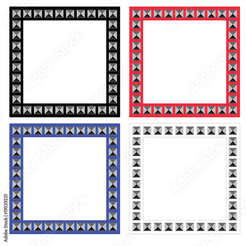 punk pyramid frames vector
