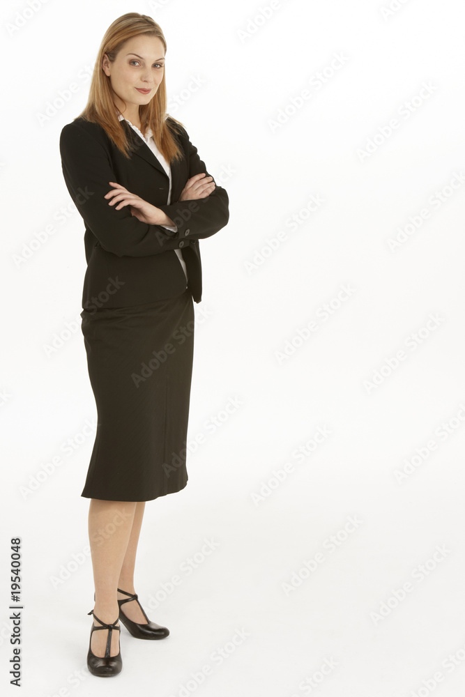 Full Length View Of Businesswoman Full Length View Of Businesswoman
