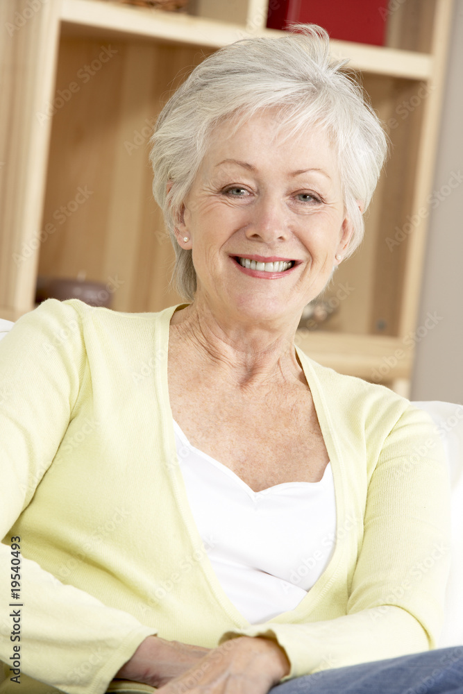 Portrait Of Senior Woman At Home Portrait Of Senior Woman At Home
