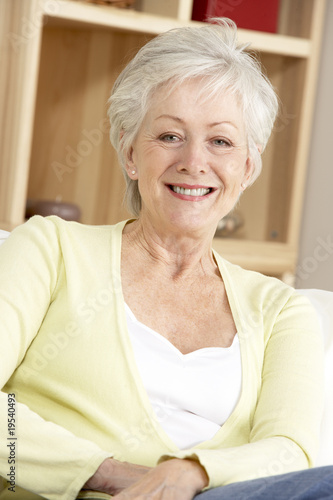 Portrait Of Senior Woman At Home