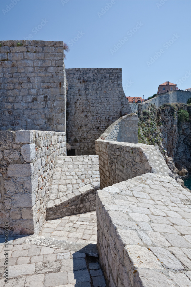 Dubrovnik old town city walls