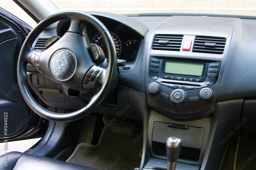 Modern car dashboard Modern car dashboard