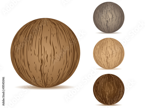 balls wooden texture