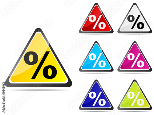 web button with percent on it