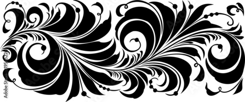 Russian traditional ornament "Hohloma"