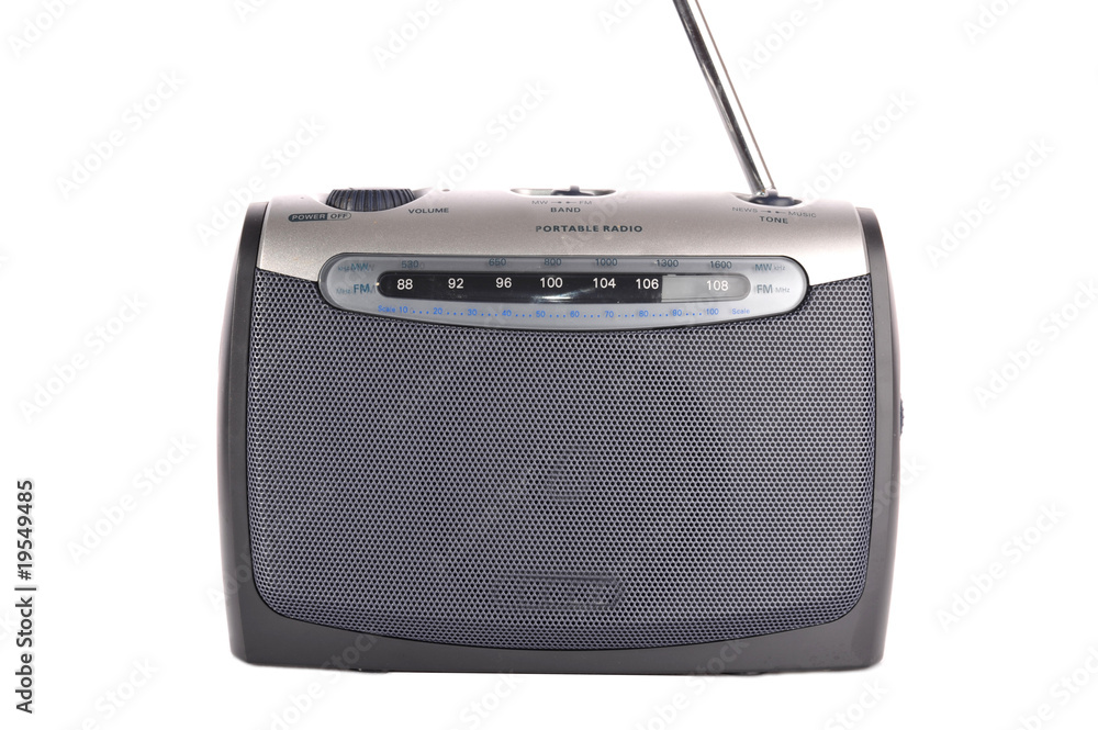 Obraz premium retro grey radio