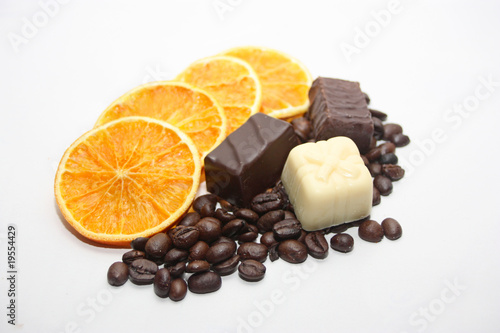 chocolat et orange photo