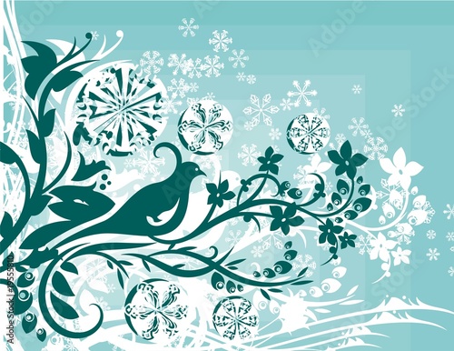 Winter Ornamental Background