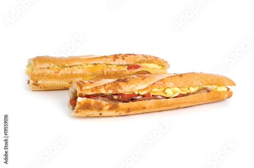 two long delicious sandwiches