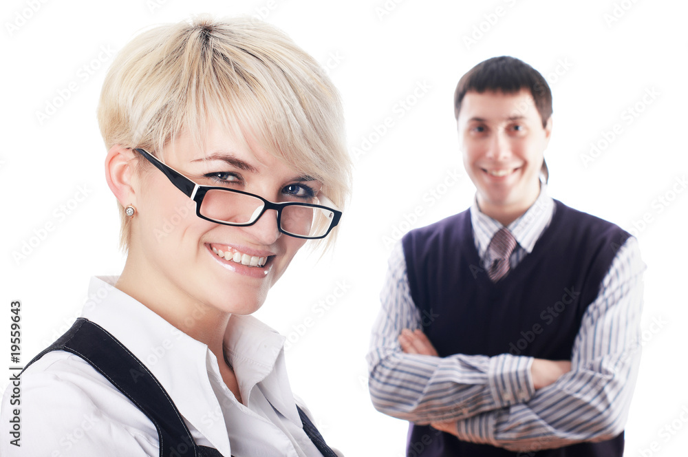 The charming young business woman The charming young business woman