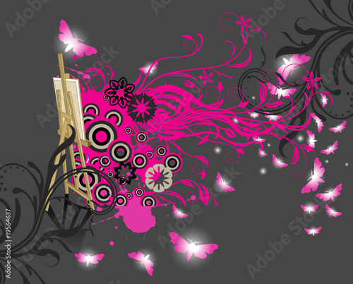 abstract floral background with place for your text