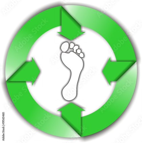 Footprint in the circle