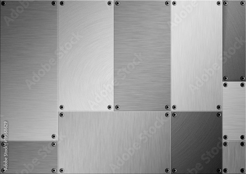 Brushed metal abstract