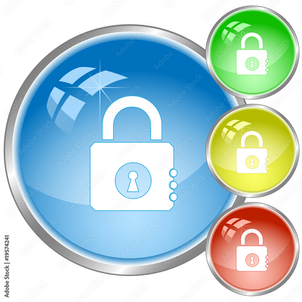 vector icon of closed lock vector icon of closed lock